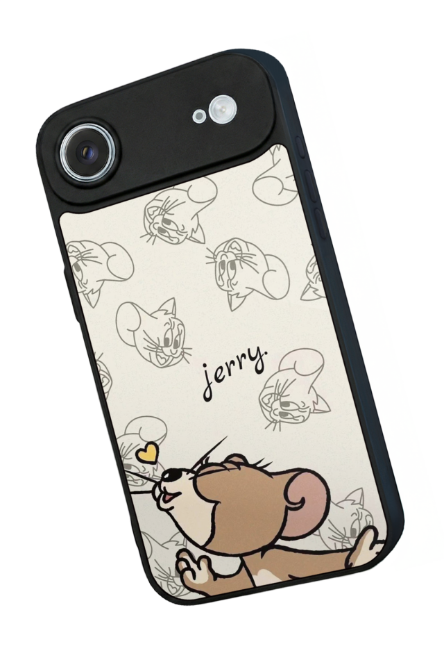 iPhone 17 Air Uyumlu Tom And Jerry Tasarımlı Glossy Premium Kılıf