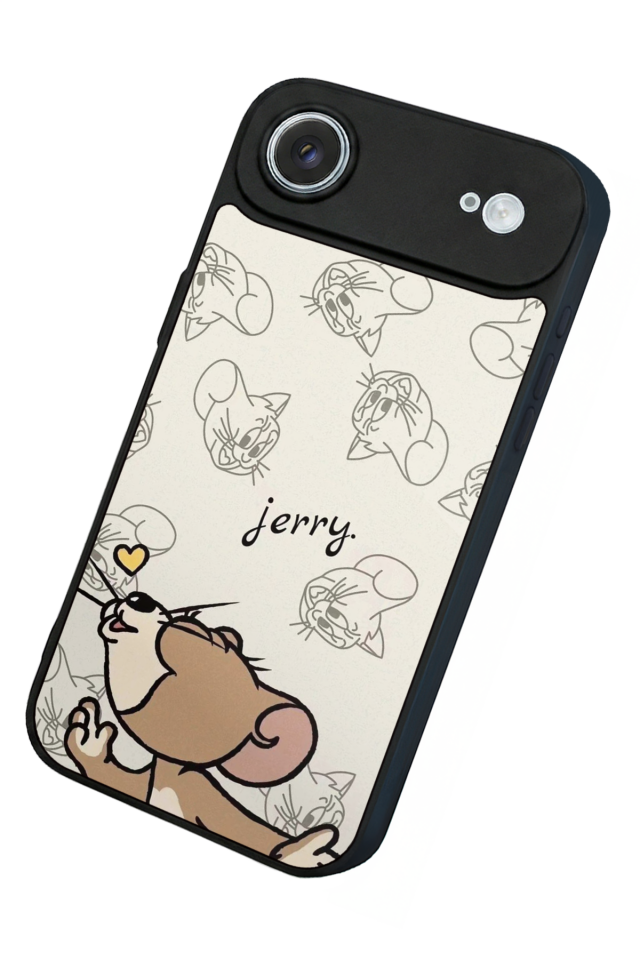 iPhone 17 Air Uyumlu Tom And Jerry Tasarımlı Glossy Premium Kılıf