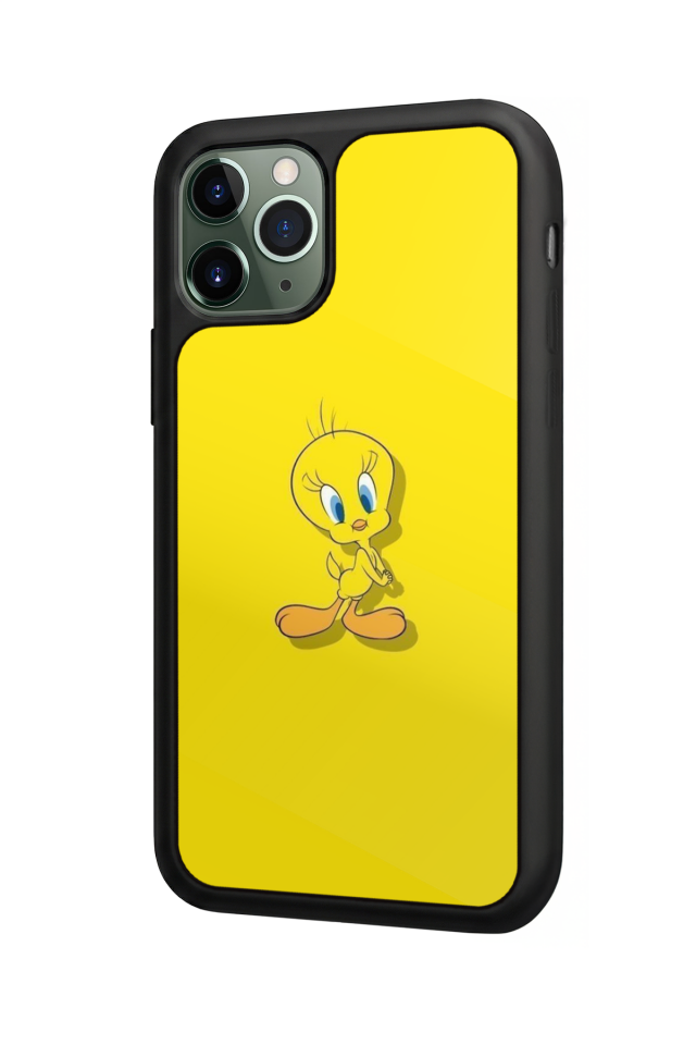 iPhone 11 Pro Uyumlu Tweety Tasarımlı Glossy Premium Kılıf