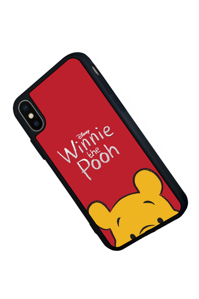 iPhone X/ XS Uyumlu Winnie Tasarımlı Glossy Premium Kılıf