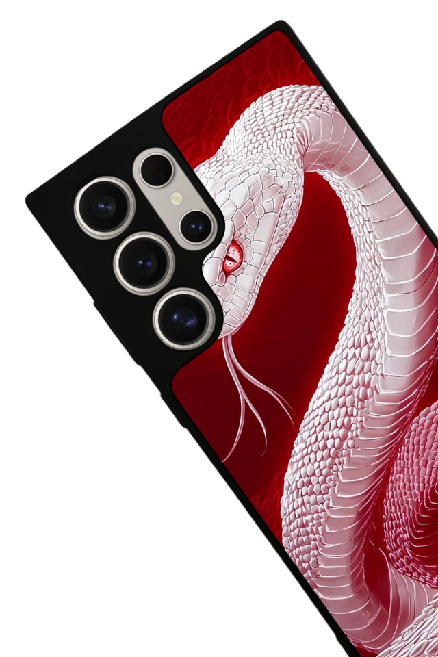 Samsung Galaxy S22 Ultra Uyumlu Yılan Tasarımlı Glossy Premium Kılıf