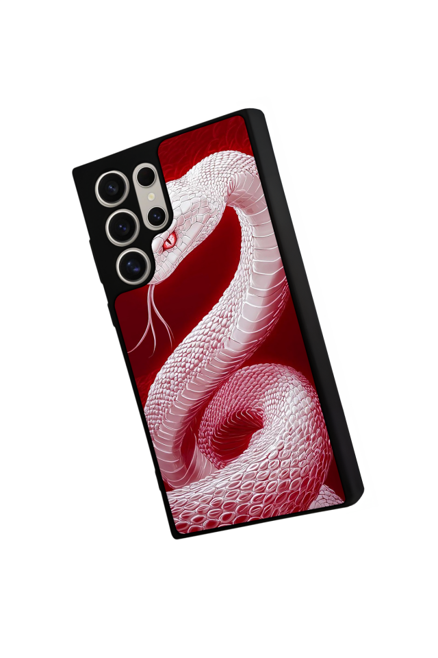 Samsung Galaxy S22 Ultra Uyumlu Yılan Tasarımlı Glossy Premium Kılıf