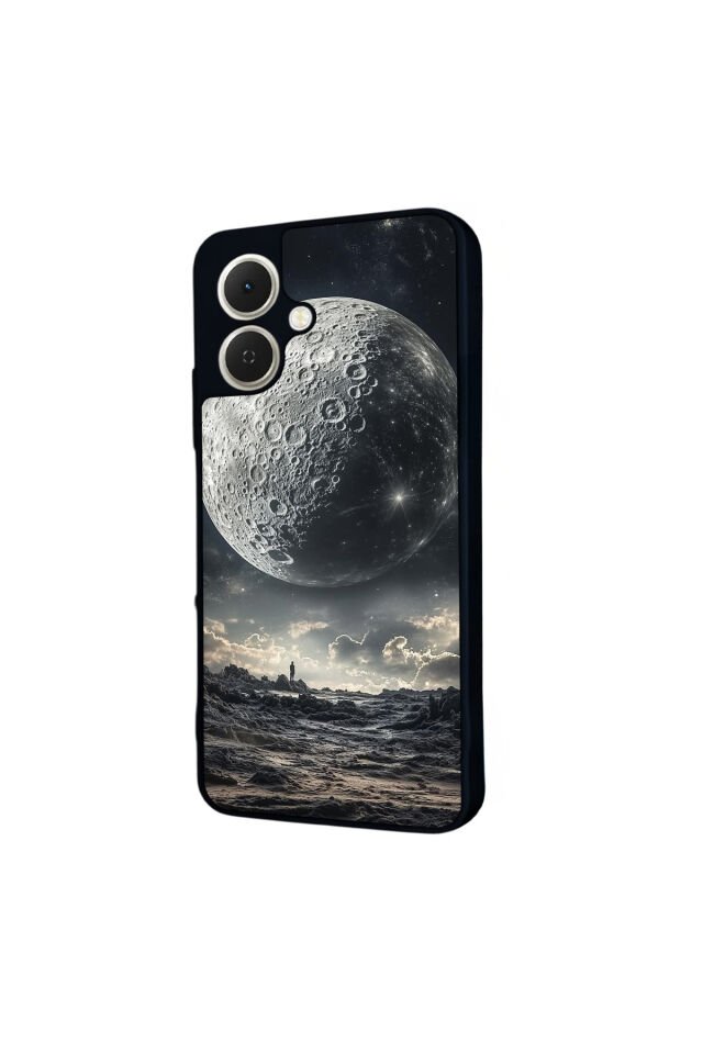 Tecno Spark GO 2 Uyumlu Ay Tasarımlı Glossy Premium Kılıf