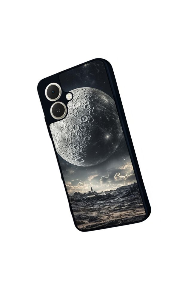 Tecno Spark GO 2 Uyumlu Ay Tasarımlı Glossy Premium Kılıf