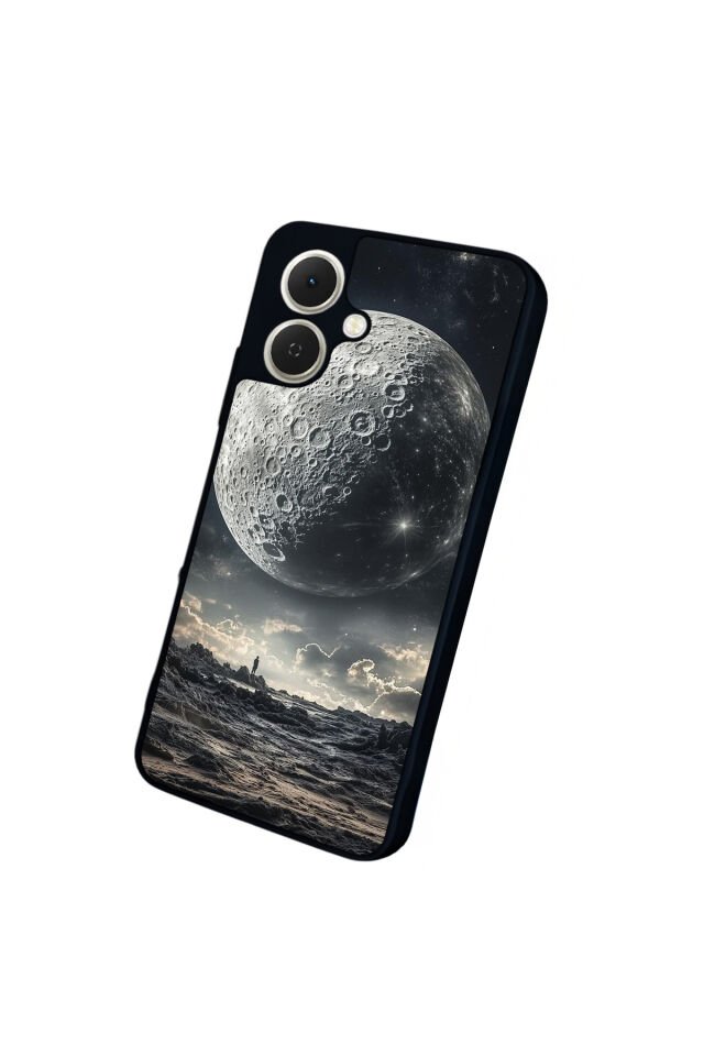 Tecno Spark GO 2 Uyumlu Ay Tasarımlı Glossy Premium Kılıf