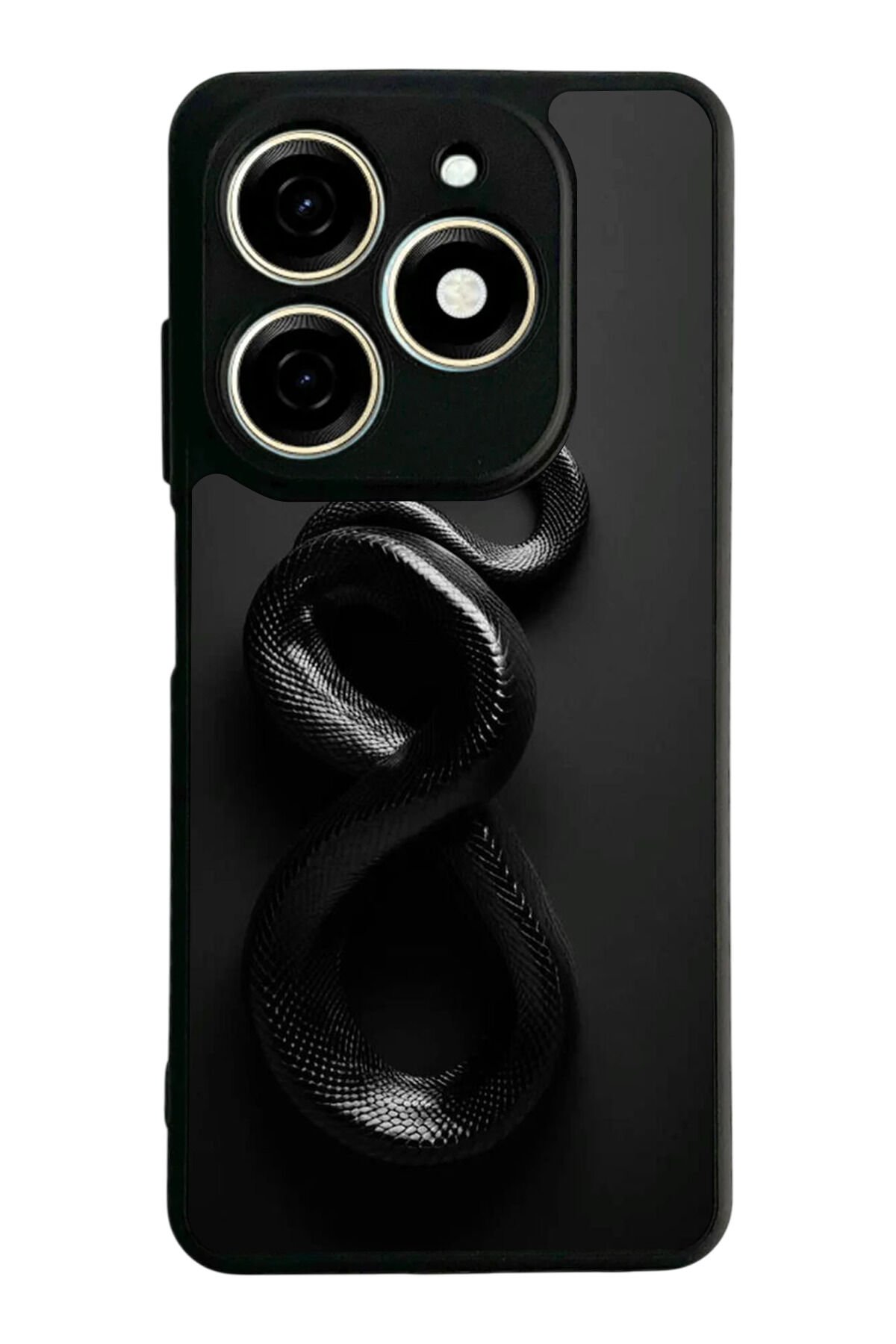 Tecno Spark 20/20C Uyumlu Yılan Tasarımlı Glossy Premium Kılıf