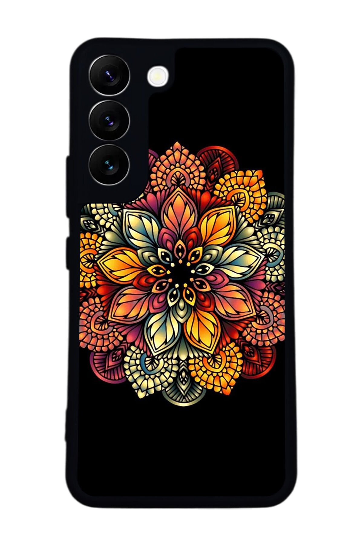 Samsung Galaxy S22 Uyumlu Mandala Tasarımlı Glossy Premium Kılıf
