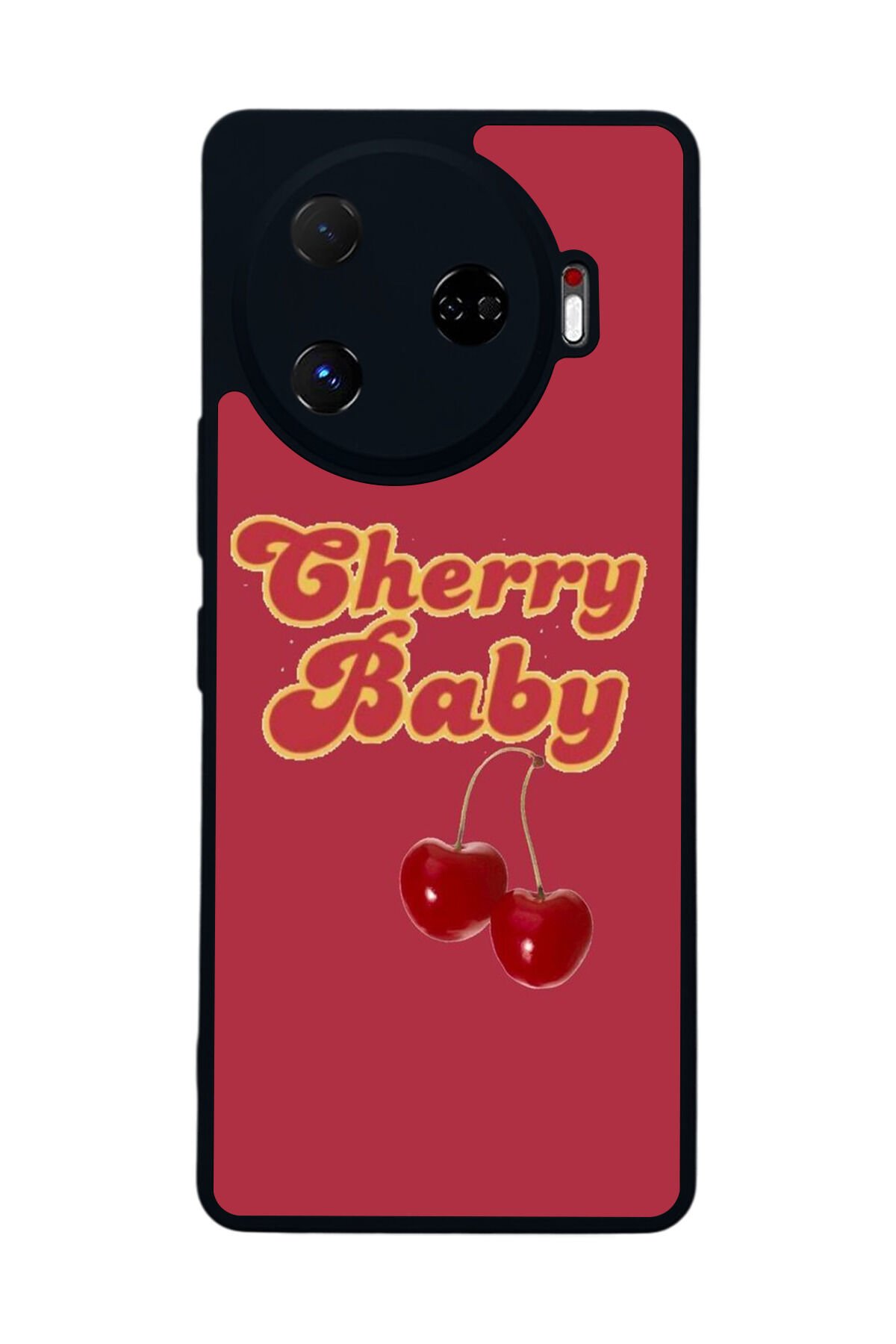 Tecno Camon 30 Pro Uyumlu Kiraz Tasarımlı Glossy Premium Kılıf