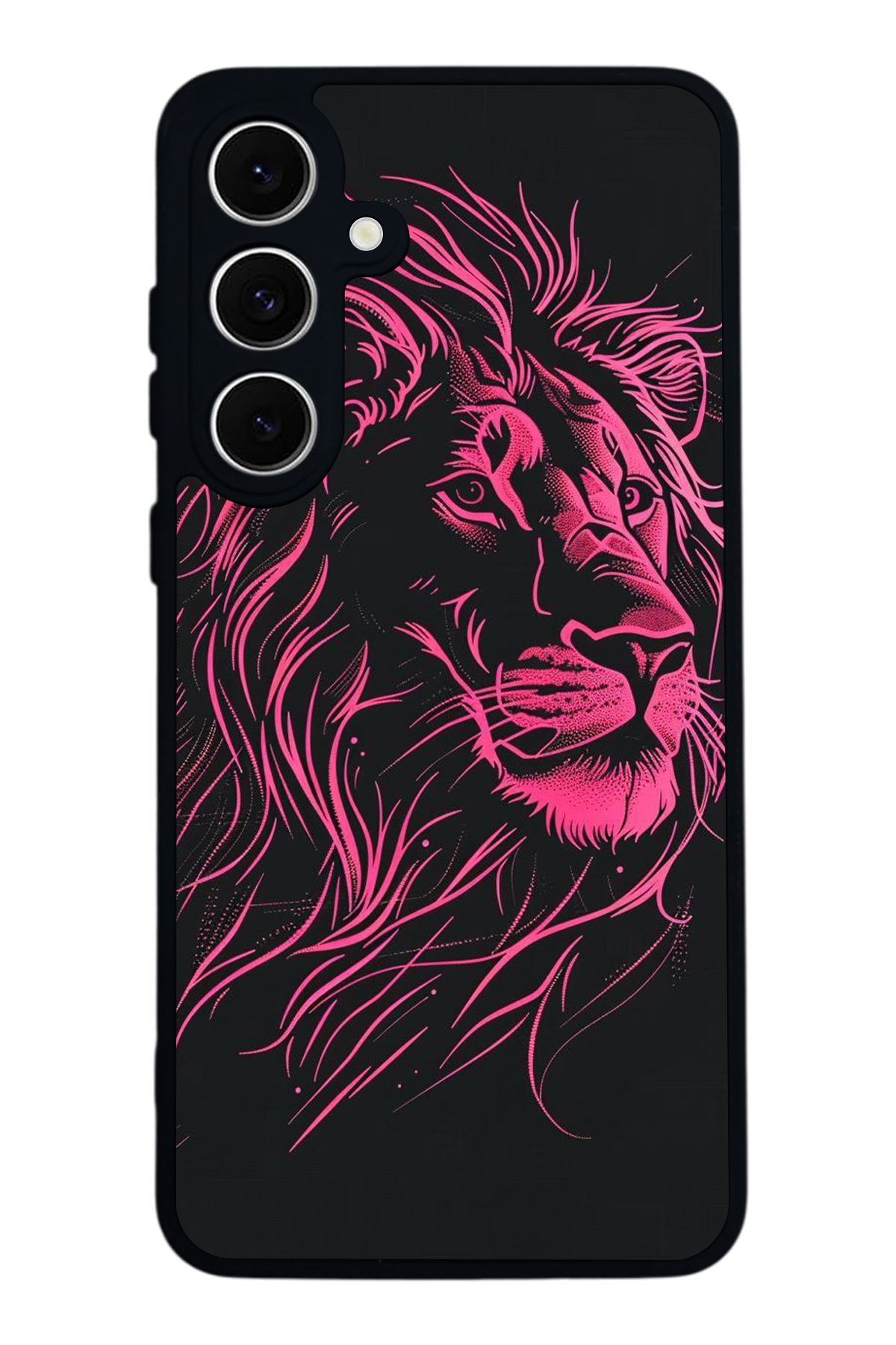 Samsung Galaxy A16 Uyumlu Aslan Tasarımlı Glossy Premium Kılıf