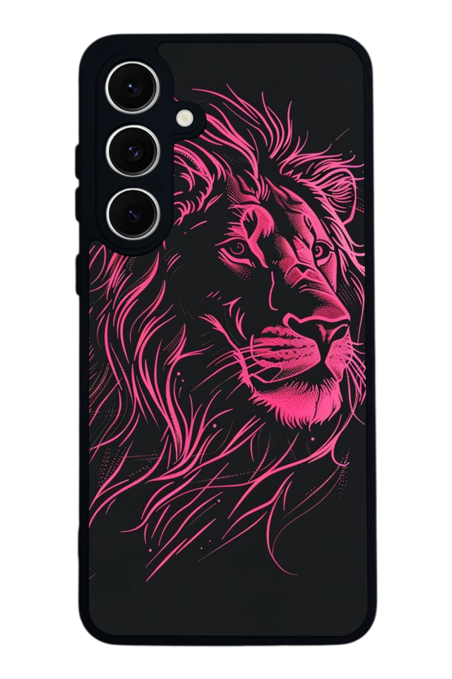 Samsung Galaxy A16 Uyumlu Aslan Tasarımlı Glossy Premium Kılıf