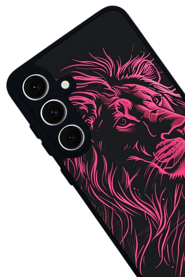 Samsung Galaxy A16 Uyumlu Aslan Tasarımlı Glossy Premium Kılıf