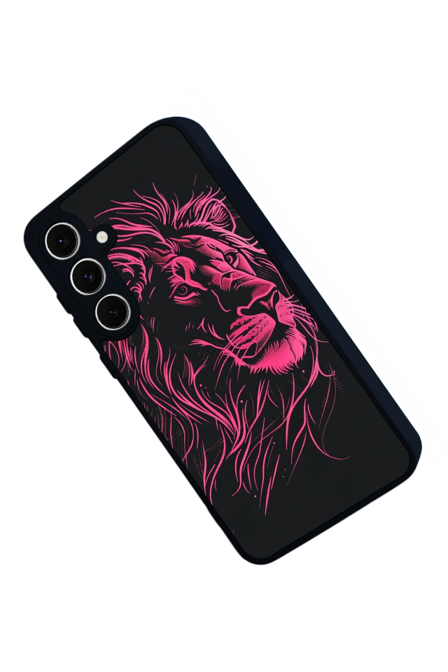 Samsung Galaxy A16 Uyumlu Aslan Tasarımlı Glossy Premium Kılıf