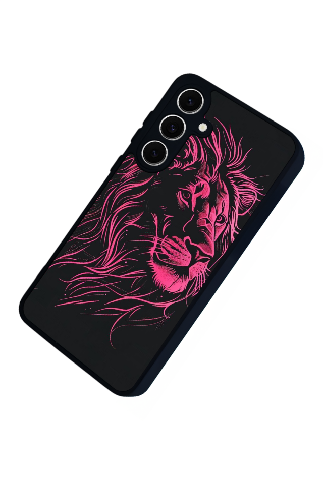 Samsung Galaxy A16 Uyumlu Aslan Tasarımlı Glossy Premium Kılıf