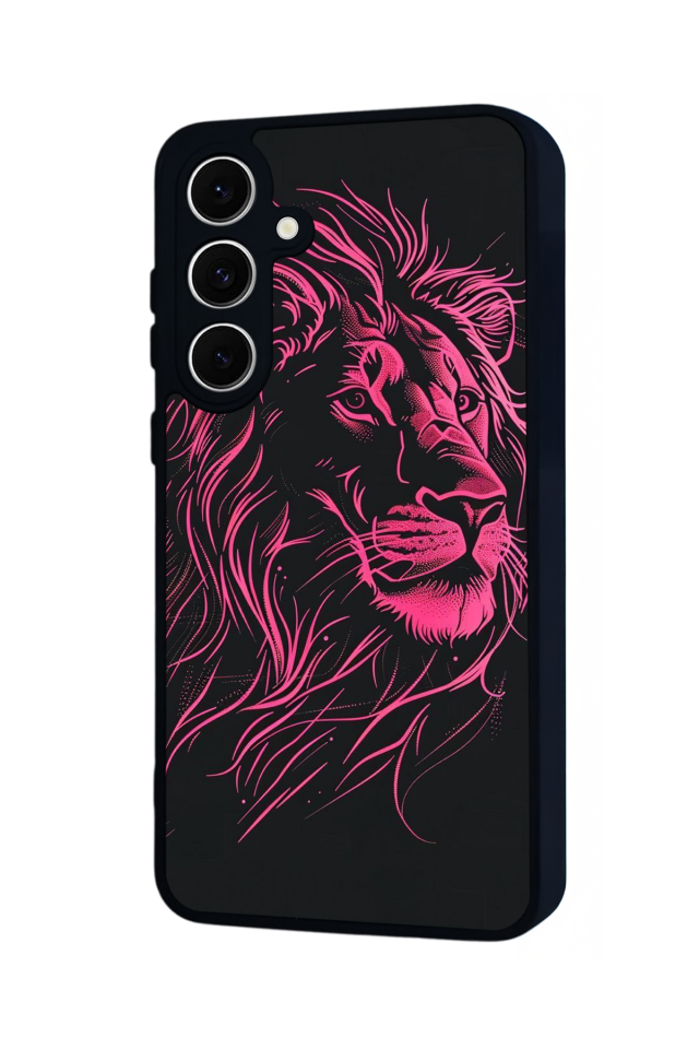 Samsung Galaxy A16 Uyumlu Aslan Tasarımlı Glossy Premium Kılıf