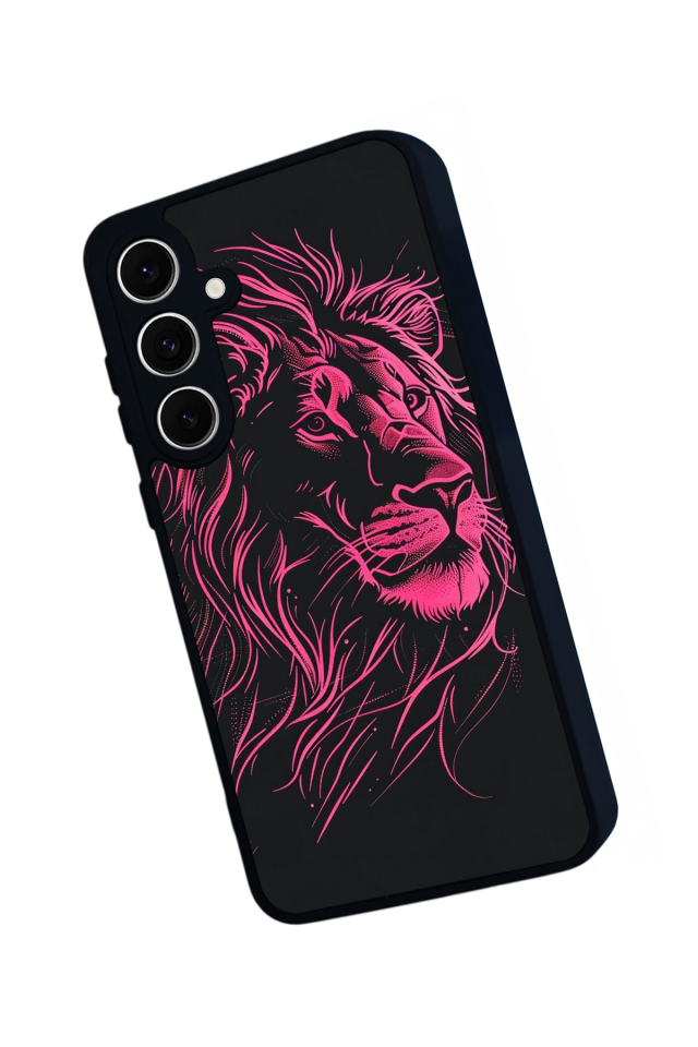 Samsung Galaxy A16 Uyumlu Aslan Tasarımlı Glossy Premium Kılıf