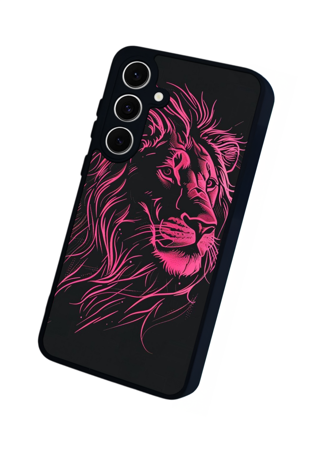 Samsung Galaxy A16 Uyumlu Aslan Tasarımlı Glossy Premium Kılıf