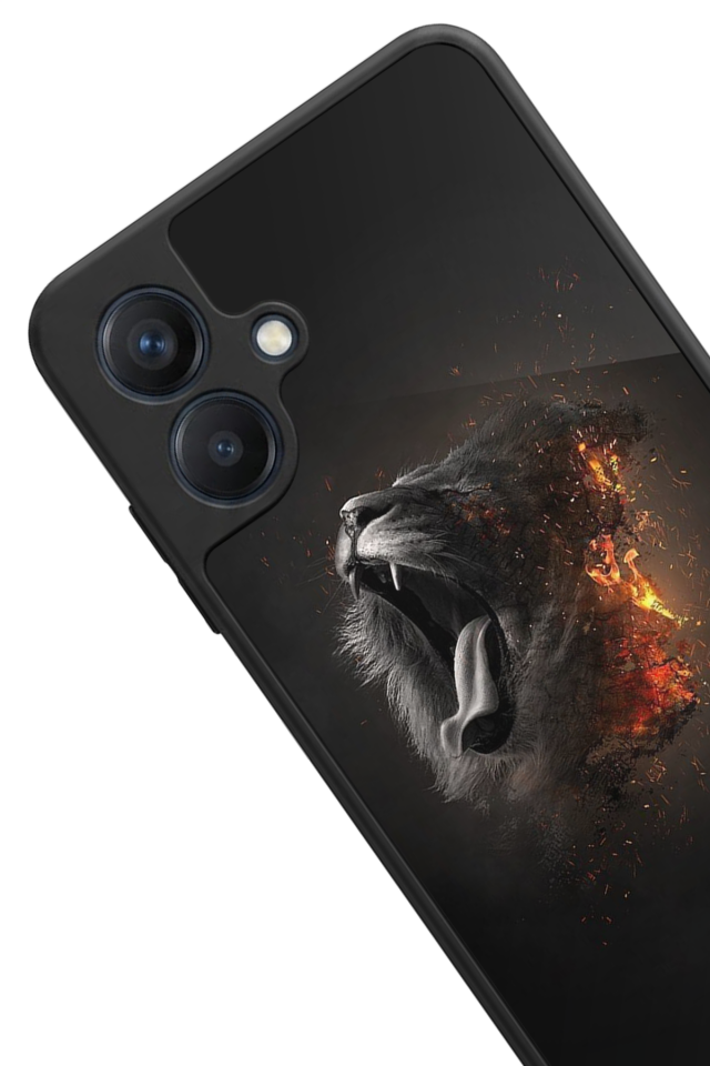 Samsung Galaxy A07 Uyumlu Aslan Tasarımlı Glossy Premium Kılıf