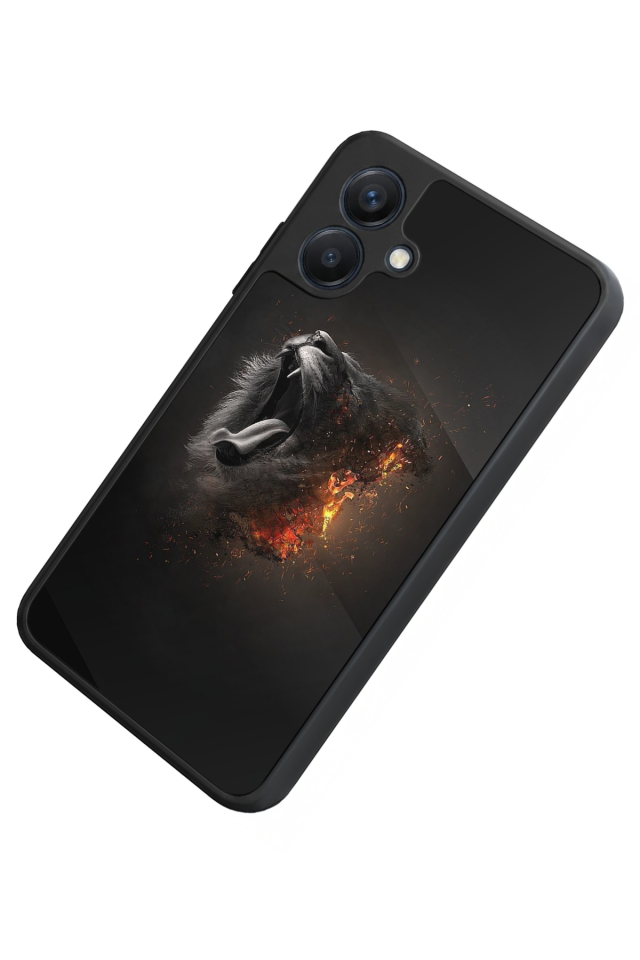 Samsung Galaxy A07 Uyumlu Aslan Tasarımlı Glossy Premium Kılıf