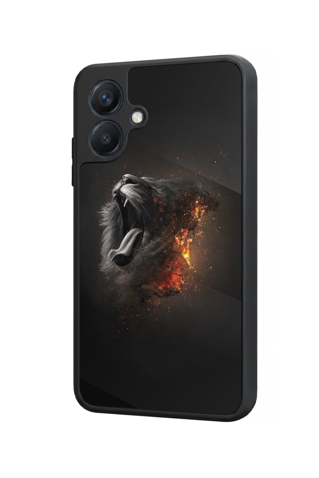 Samsung Galaxy A07 Uyumlu Aslan Tasarımlı Glossy Premium Kılıf