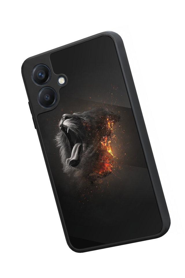 Samsung Galaxy A07 Uyumlu Aslan Tasarımlı Glossy Premium Kılıf