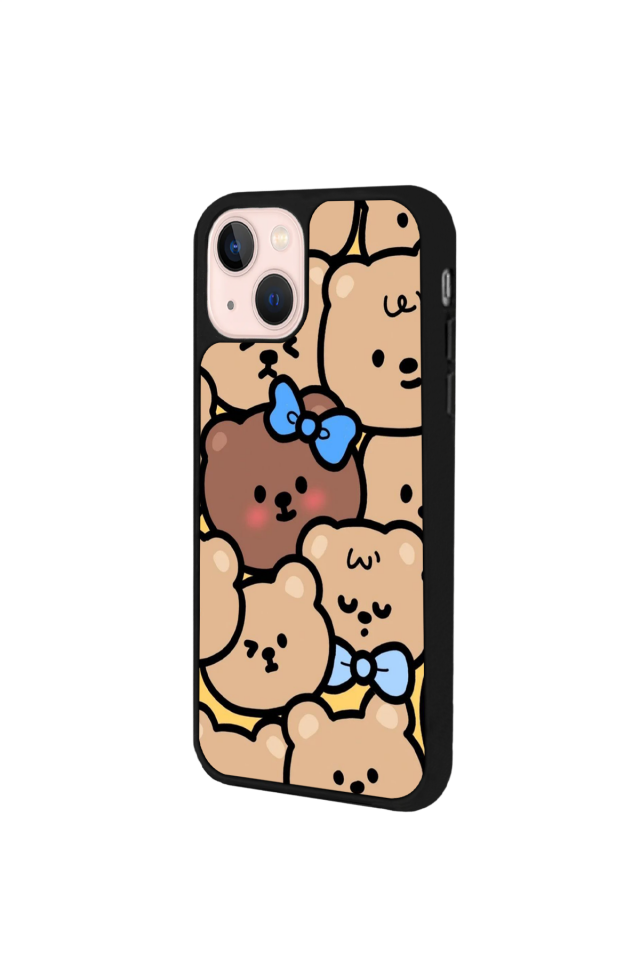 iPhone 14 Plus Uyumlu Ayı Tasarımlı Glossy Premium Kılıf