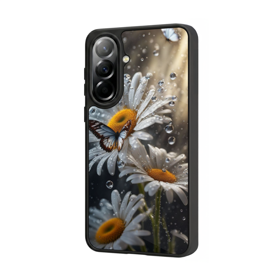 Samsung Galaxy A37 Uyumlu Cicek Tasarımlı Glossy Premium Kılıf