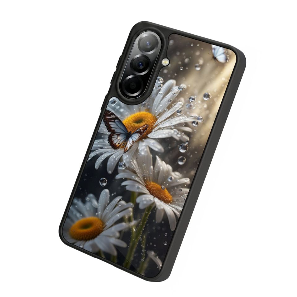 Samsung Galaxy A37 Uyumlu Cicek Tasarımlı Glossy Premium Kılıf