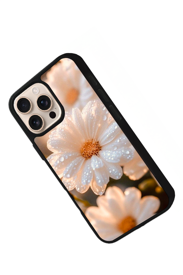 iPhone 14 Pro Uyumlu Cicek Tasarımlı Glossy Premium Kılıf