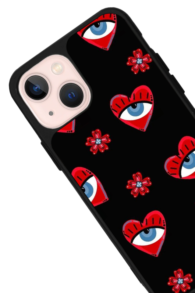 iPhone 14 Plus Uyumlu Göz Tasarımlı Glossy Premium Kılıf