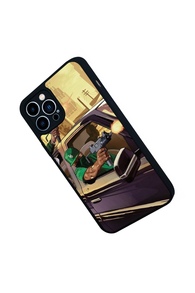 iPhone 13 Pro Max Uyumlu GTA Tasarımlı Glossy Premium Kılıf