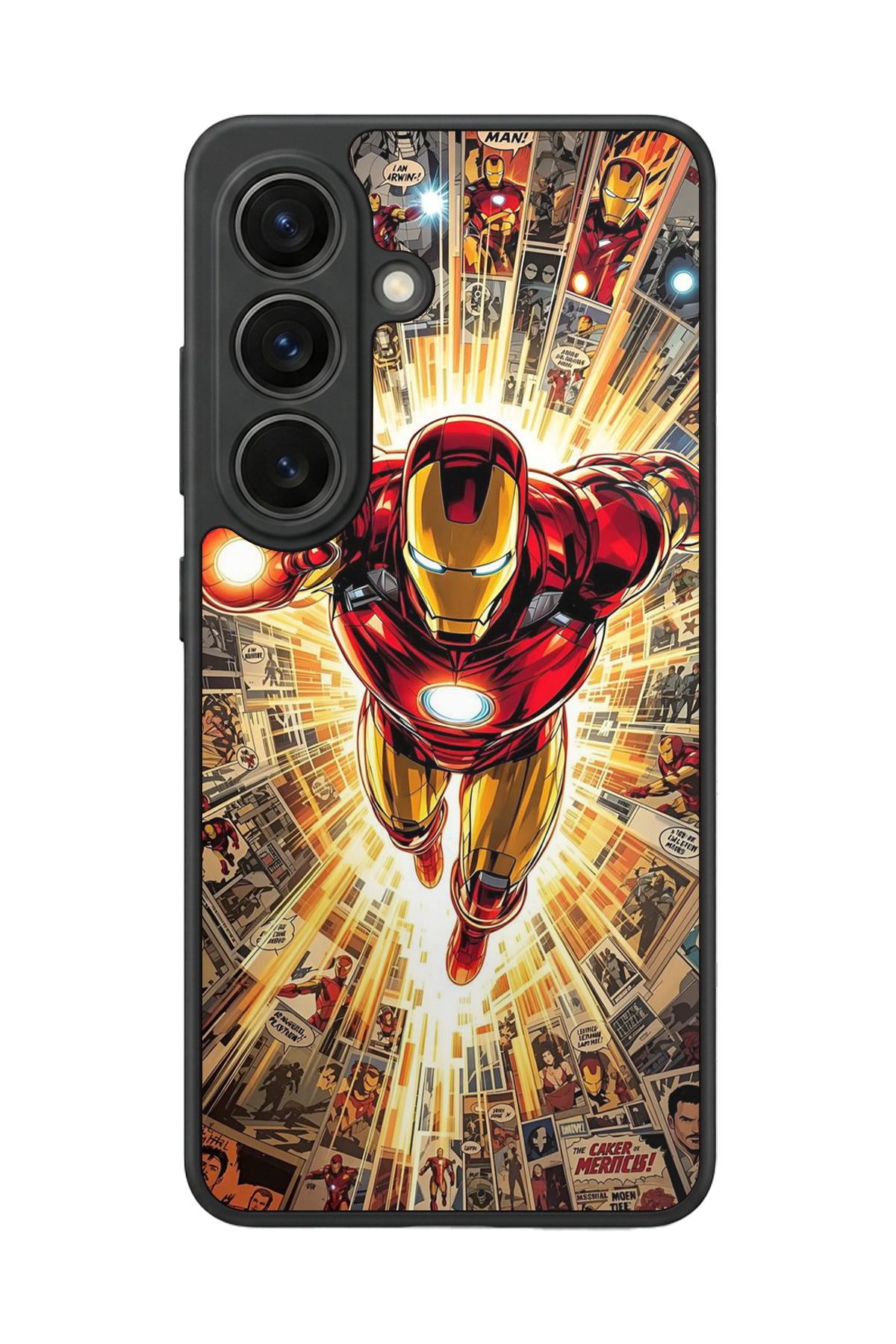 Samsung Galaxy S26 Uyumlu Iron Man ( Demir Adam ) Tasarımlı Glossy Premium Kılıf