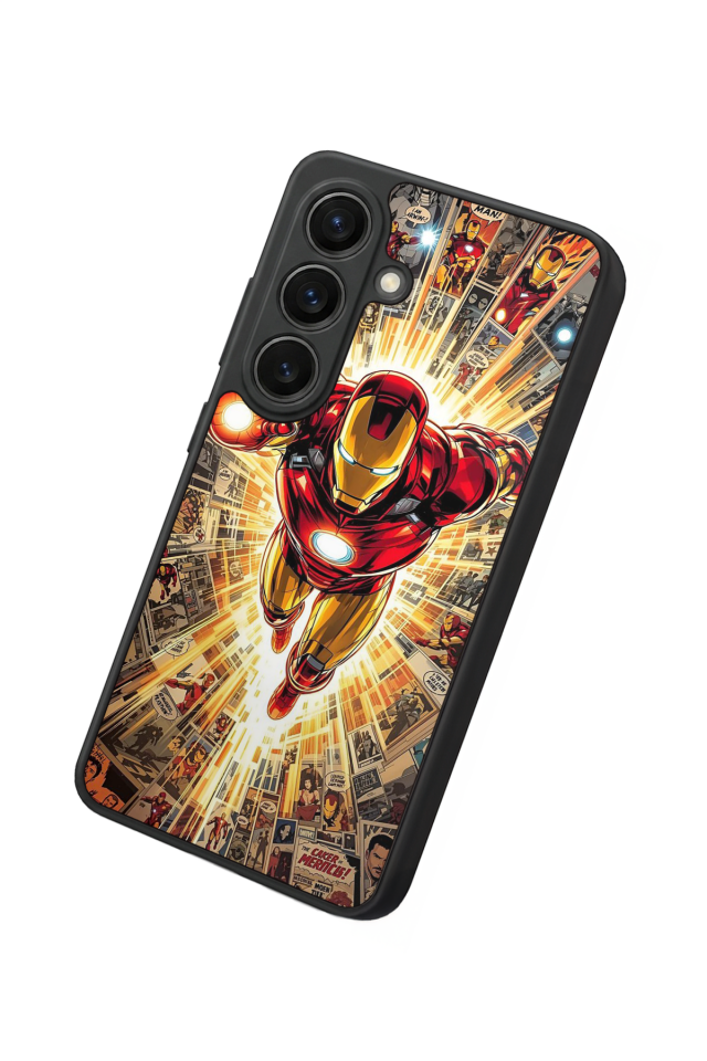 Samsung Galaxy S26 Uyumlu Iron Man ( Demir Adam ) Tasarımlı Glossy Premium Kılıf