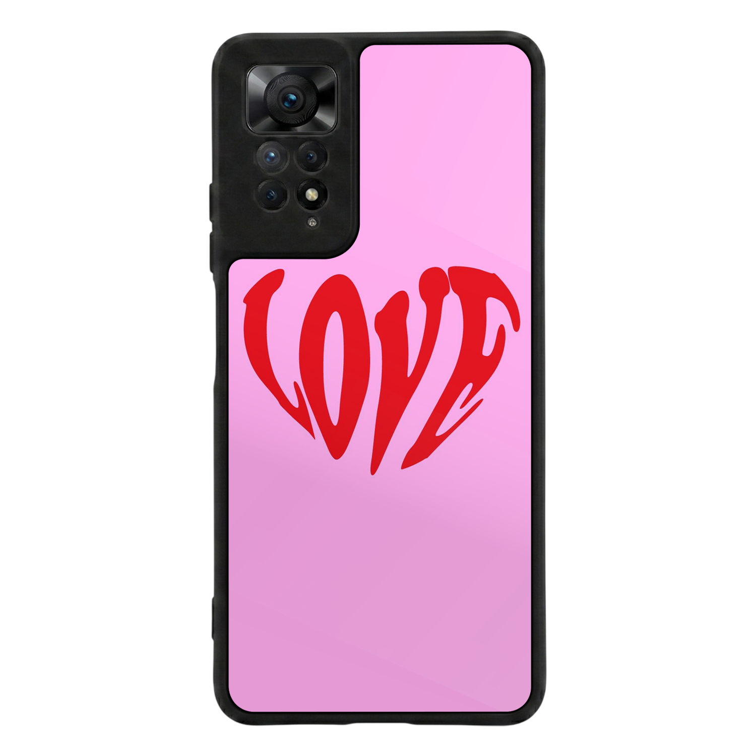 Xiaomi Redmi Note 11 Pro Uyumlu Kalp Love Tasarımlı Glossy Premium Kılıf