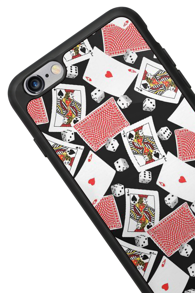 iPhone 6 Plus Uyumlu Kart Tasarımlı Glossy Premium Kılıf