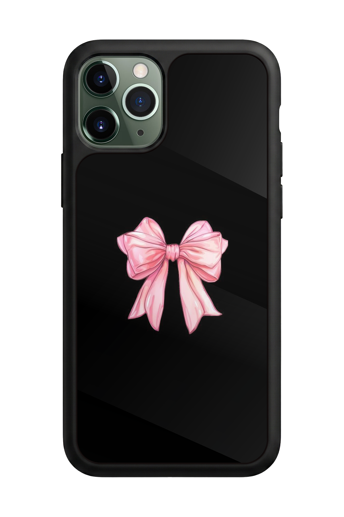 iPhone 11 Pro Max Uyumlu Kurdele Tasarımlı Glossy Premium Kılıf
