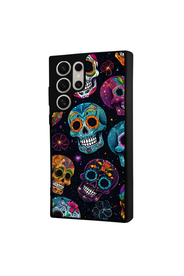 Samsung Galaxy S24 Ultra Uyumlu KuruKafa Tasarımlı Glossy Premium Kılıf