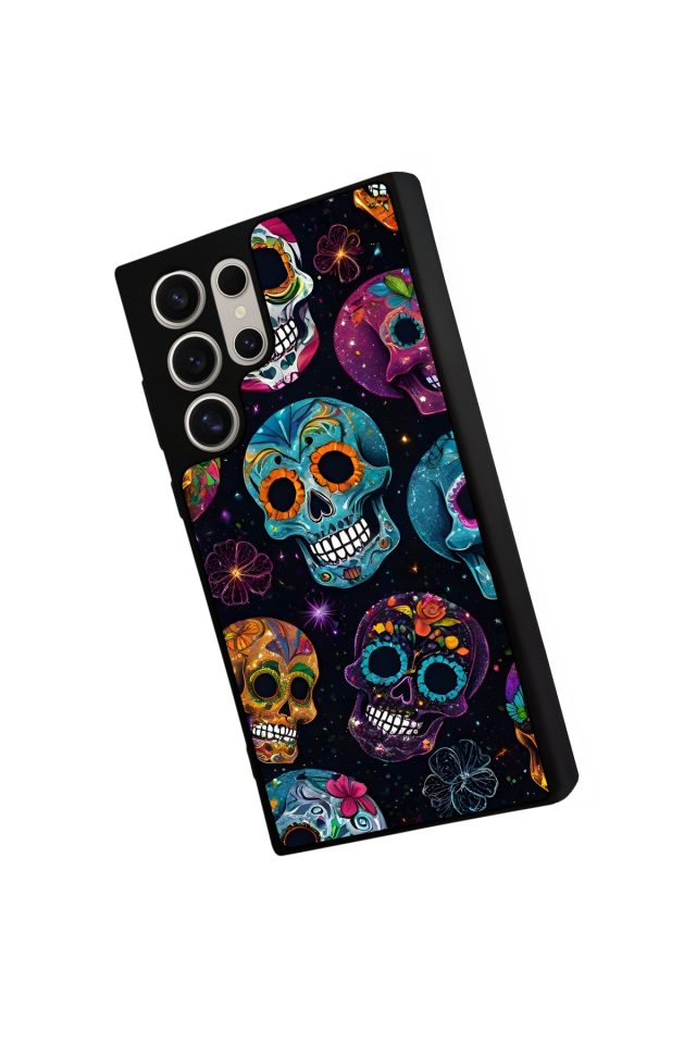 Samsung Galaxy S24 Ultra Uyumlu KuruKafa Tasarımlı Glossy Premium Kılıf