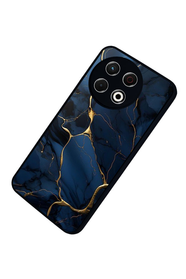 Tecno Spark 30 Pro Uyumlu Mermer Marble Tasarımlı Glossy Premium Kılıf