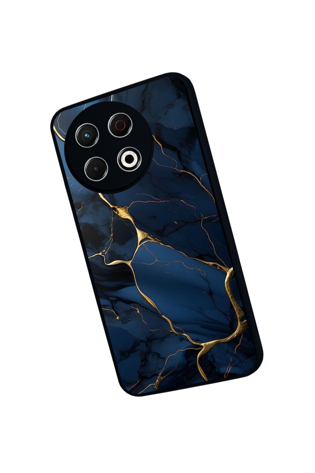 Tecno Spark 30 Pro Uyumlu Mermer Marble Tasarımlı Glossy Premium Kılıf