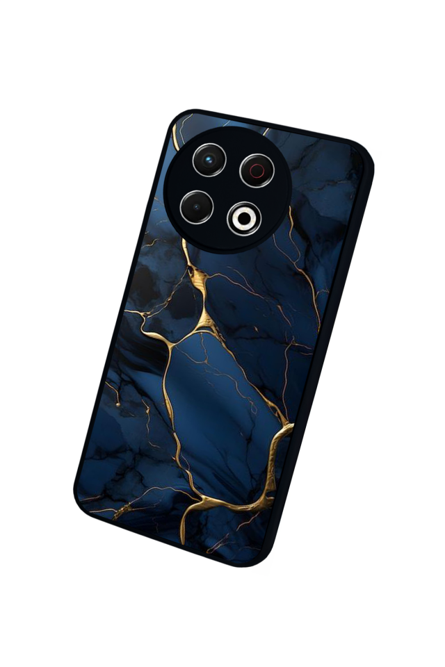 Tecno Spark 30 Pro Uyumlu Mermer Marble Tasarımlı Glossy Premium Kılıf