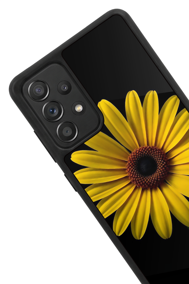 Samsung Galaxy A72 Uyumlu Papatya Tasarımlı Glossy Premium Kılıf