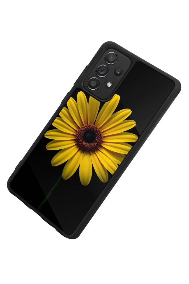 Samsung Galaxy A72 Uyumlu Papatya Tasarımlı Glossy Premium Kılıf