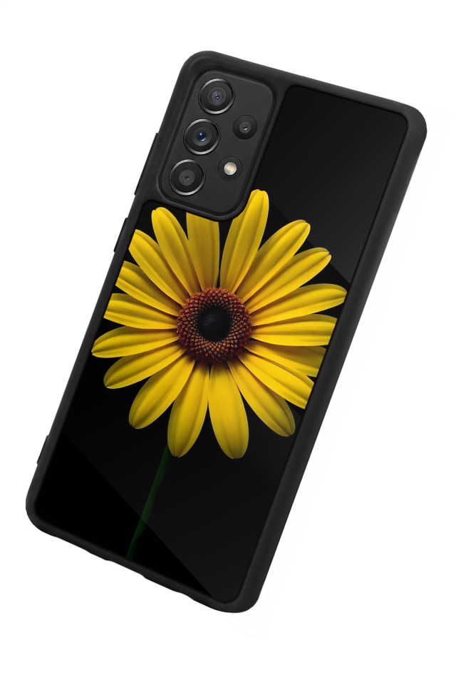 Samsung Galaxy A72 Uyumlu Papatya Tasarımlı Glossy Premium Kılıf
