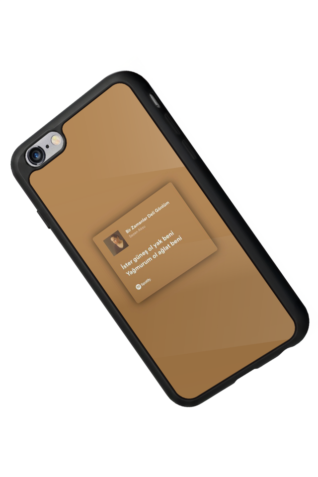 iPhone 6s Plus Uyumlu Sarki Sozleri Tasarımlı Glossy Premium Kılıf