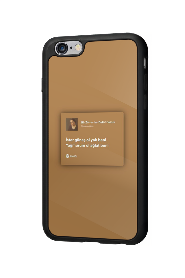 iPhone 6s Plus Uyumlu Sarki Sozleri Tasarımlı Glossy Premium Kılıf