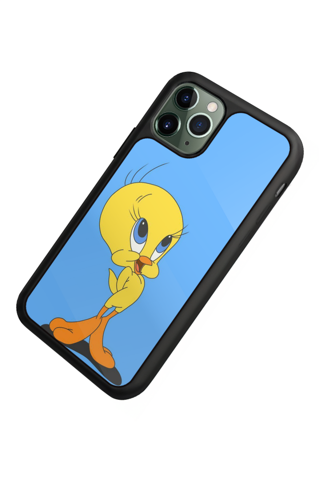 iPhone 11 Pro Uyumlu Tweety Tasarımlı Glossy Premium Kılıf