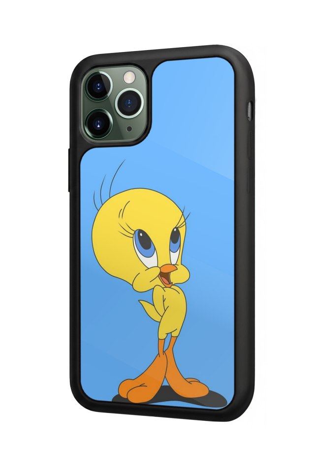 iPhone 11 Pro Uyumlu Tweety Tasarımlı Glossy Premium Kılıf