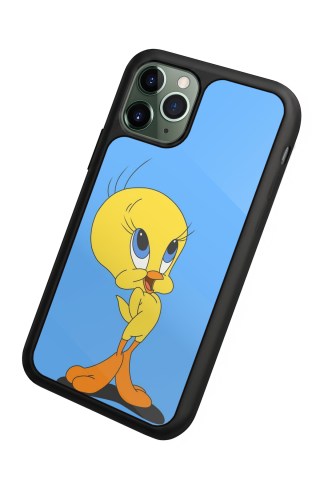 iPhone 11 Pro Uyumlu Tweety Tasarımlı Glossy Premium Kılıf