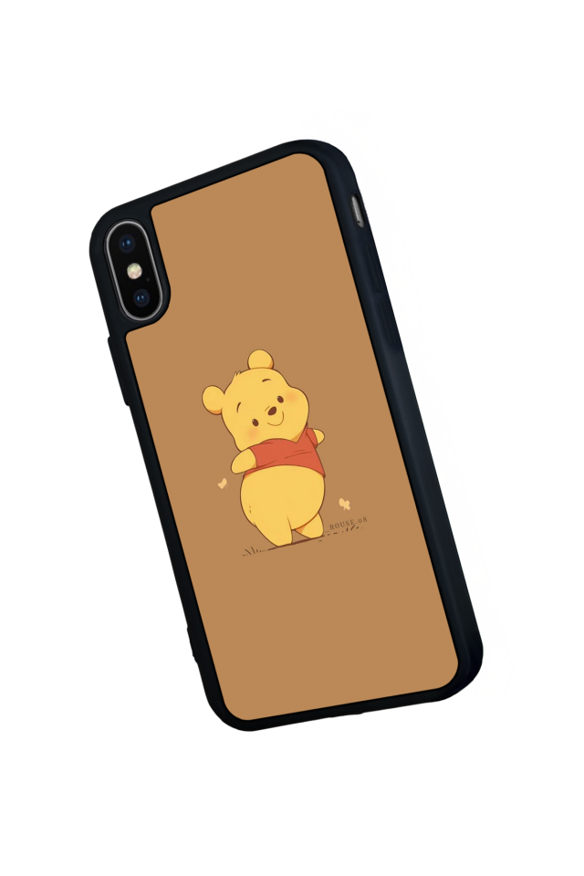 iPhone X/ XS Uyumlu Winnie Tasarımlı Glossy Premium Kılıf