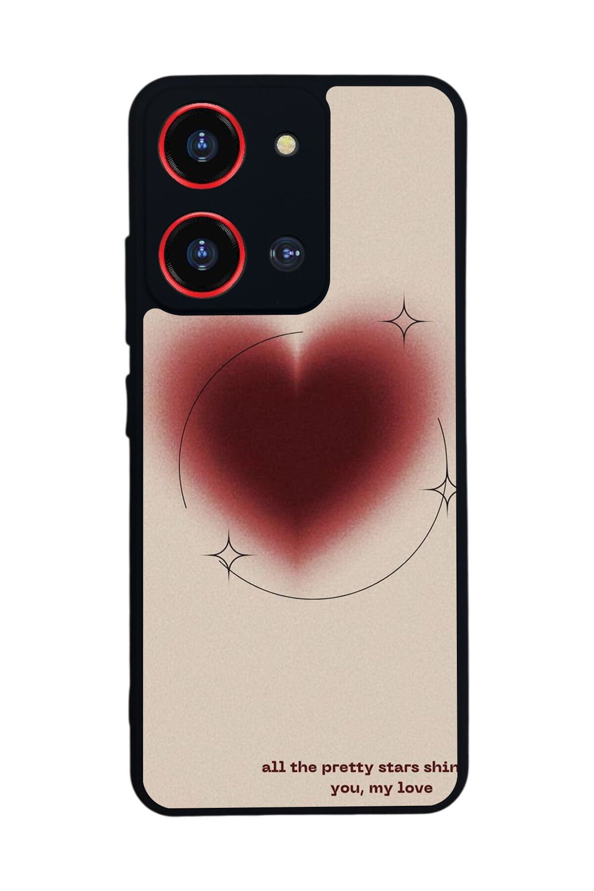 Reeder S19 Max Pro S 108MP Uyumlu Kalp Love Tasarımlı Glossy Premium Kılıf